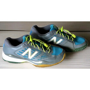 New Balance Women's 896 V1 Tennis Shoes Size 8.5 Grey Blue Green White WC896GB
